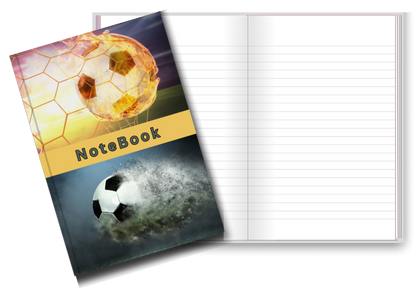 BIG Pocket Notes Notebook-Journal - 6 x 9 Inches - Soccer Cover - Lined Memo Pages