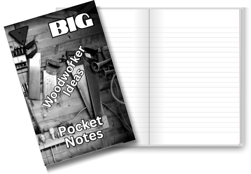 BIG Pocket Notes Notebook-Pocket Journal - 6 x 9 Inches - Woodworker Cover - Lined Memo Notebook