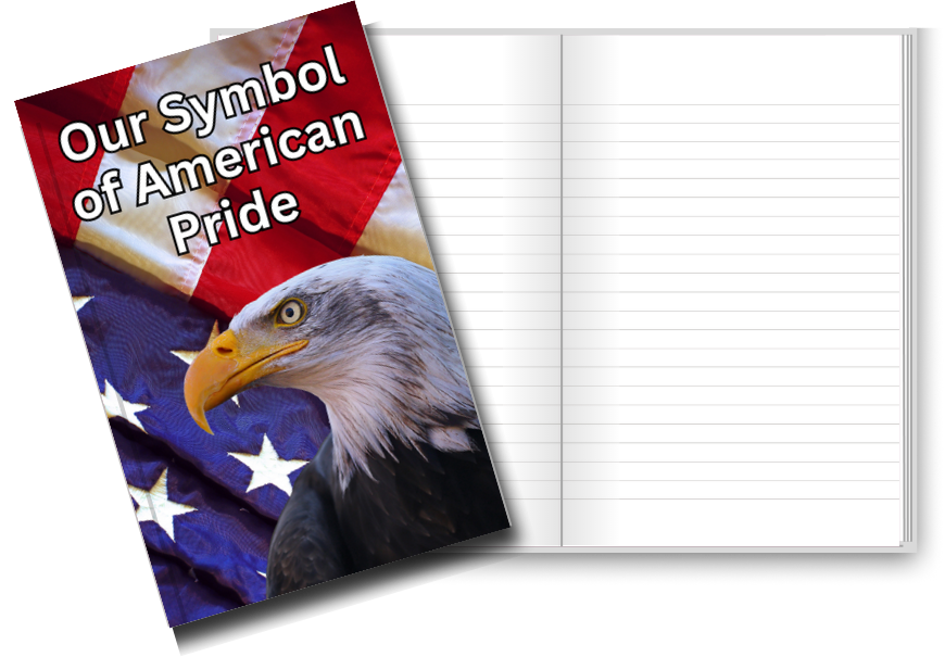 BIG Pocket Notes Notebook-Pocket Journal - 6 x 9 Inches - Eagle Cover - Lined Memo Notebook