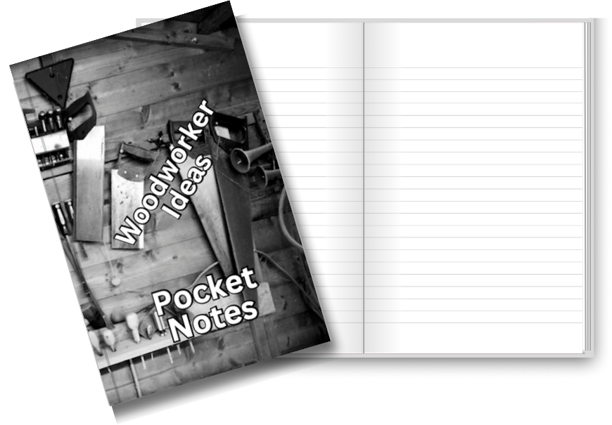 Pocket Notes Notebook-Pocket Journal - 4.25” x 6.875” - Woodworker Cover - Lined Memo Notebook