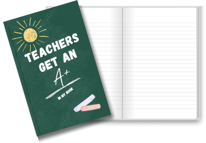 Pocket Notes Notebook-Pocket Journal - 4.25” x 6.875” - Teachers Cover - Lined Memo Notebook