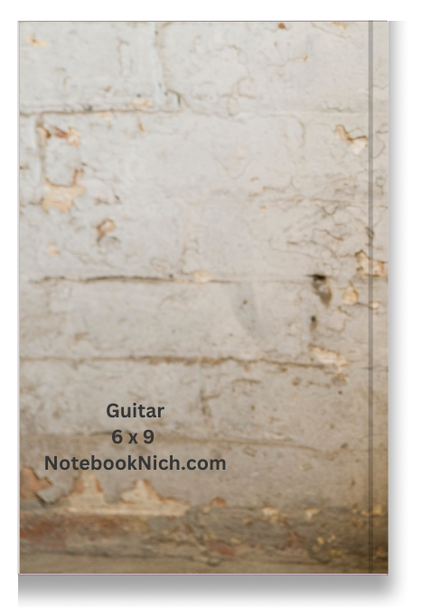 BIG Pocket Notes Notebook-Pocket Journal - 6 x 9 Inches - Guitar Cover - Lined Memo Notebook