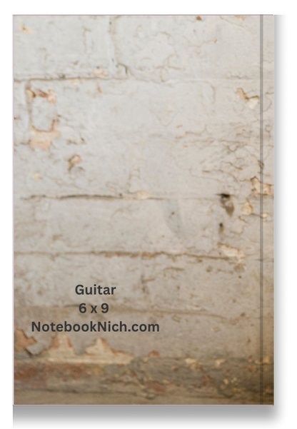 BIG Pocket Notes Notebook-Pocket Journal - 6 x 9 Inches - Guitar Cover - Lined Memo Notebook