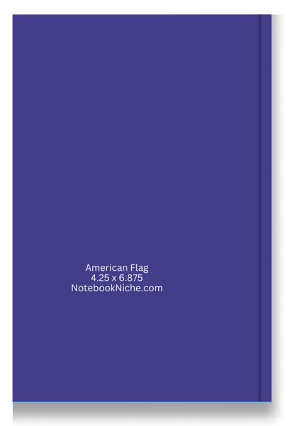 Pocket Notes Notebook-Pocket Journal - 4.25” x 6.875” - American Flag Cover - Lined Memo Notebook