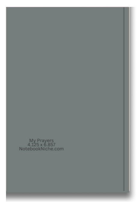 Pocket Notes Notebook-Pocket Journal - 4.25” x 6.875” - My Prayers Cover - Lined Memo Notebook