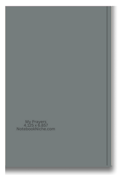 Pocket Notes Notebook-Pocket Journal - 4.25” x 6.875” - My Prayers Cover - Lined Memo Notebook