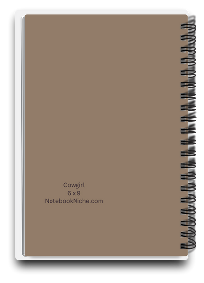 Big Pocket Notes Planner Cowgirl-2 Weekly-White Interior 6 x 9 Inches