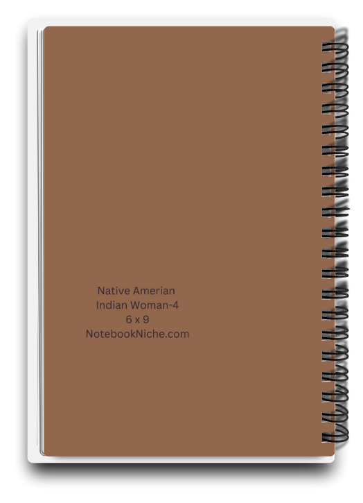 Big Pocket Notes Planner Native American Indian Woman-4 Week at a Glance 6 x 9 Inches