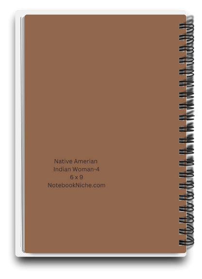 Big Pocket Notes Planner Native American Indian Woman-4 Week at a Glance 6 x 9 Inches