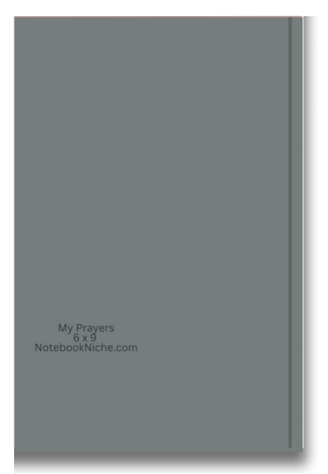 BIG Pocket Notes Notebook-Pocket Journal - 6 x 9 Inches - My Prayers Cover - Lined Memo Notebook