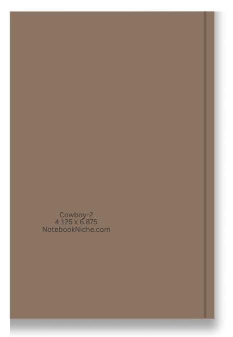 Pocket Notes Notebook-Pocket Journal - 4.25” x 6.875” - Cowboy-2 Cover - Lined Memo Notebook