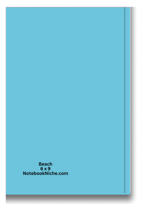 BIG Pocket Notes Notebook-Journal - 6 x 9 Inches - Beach Cover - Lined Memo Pages