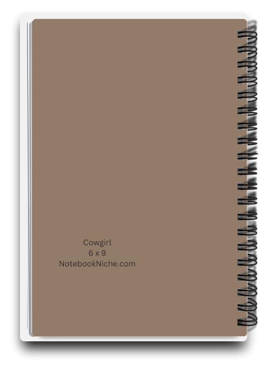 Big Pocket Notes Planner Cowgirl-2 Weekly-Cream Interior 6 x 9 Inches