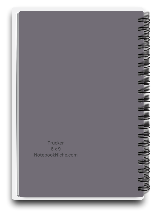 Big Pocket Notes Planner Trucker Week at a Glance 6 x 9 Inches