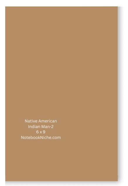 BIG Pocket Notes Notebook-Pocket Journal - 6 x 9 Inches - Indian Man-2 Cover - Lined Memo Notebook