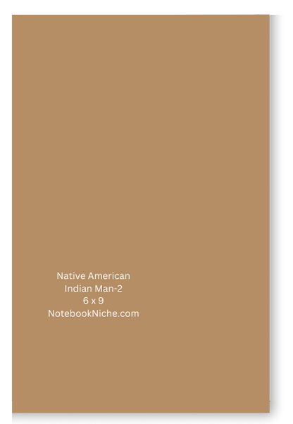 BIG Pocket Notes Notebook-Pocket Journal - 6 x 9 Inches - Indian Man-2 Cover - Lined Memo Notebook