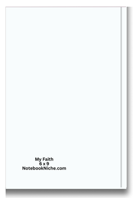 BIG Pocket Notes Notebook-Journal - 6 x 9 Inches - My Faith Cover - Lined Memo Pages