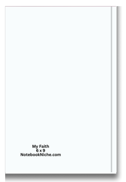 BIG Pocket Notes Notebook-Journal - 6 x 9 Inches - My Faith Cover - Lined Memo Pages