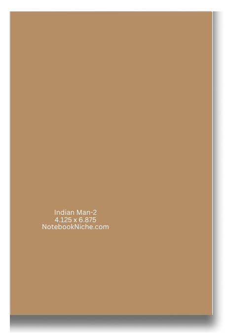 Pocket Notes Notebook/Pocket Journal - 4.25” x 6.875” - Indian Man-2 Cover - Lined Memo Book