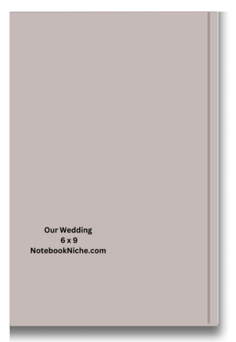 BIG Pocket Notes Notebook-Pocket Journal - 6 x 9 Inches - Our Wedding Cover - Lined Memo Notebook