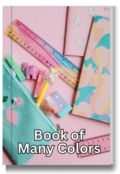 BIG Pocket Notes-Book of Many Colors - 6 x 9 Inches - Color Pages