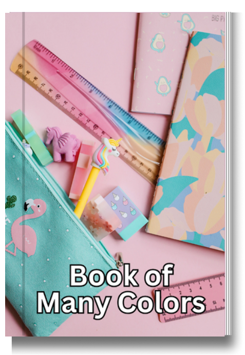 BIG Pocket Notes-Book of Many Colors - 6 x 9 Inches - Color Pages