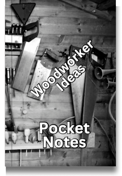 Pocket Notes Notebook-Pocket Journal - 4.25” x 6.875” - Woodworker Cover - Lined Memo Notebook