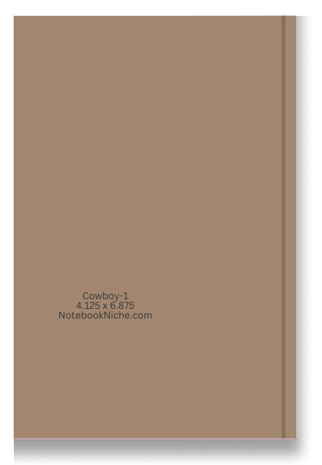 Pocket Notes Notebook-Pocket Journal - 4.25” x 6.875” - Cowboy-1 Cover - Lined Memo Notebook